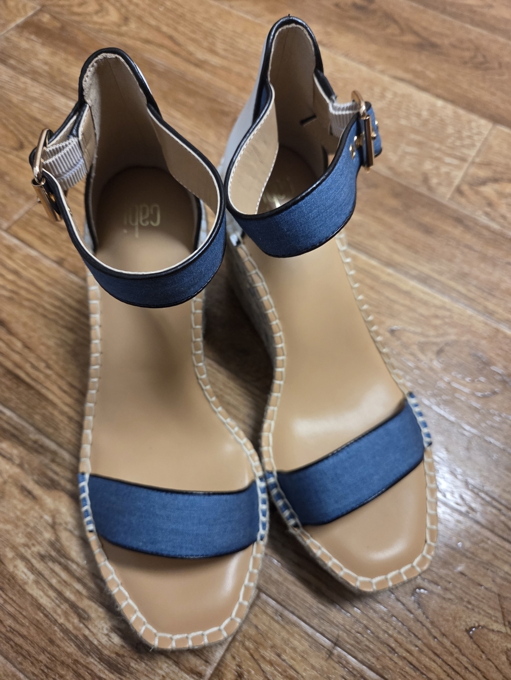 Cabi "Parker" Espedrille Wedge Sandals Size 9.5M